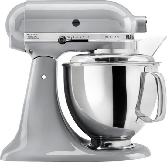 KitchenAid – KSM150PSMC Artisan Series Tilt-Head Stand Mixer – Metallic ...